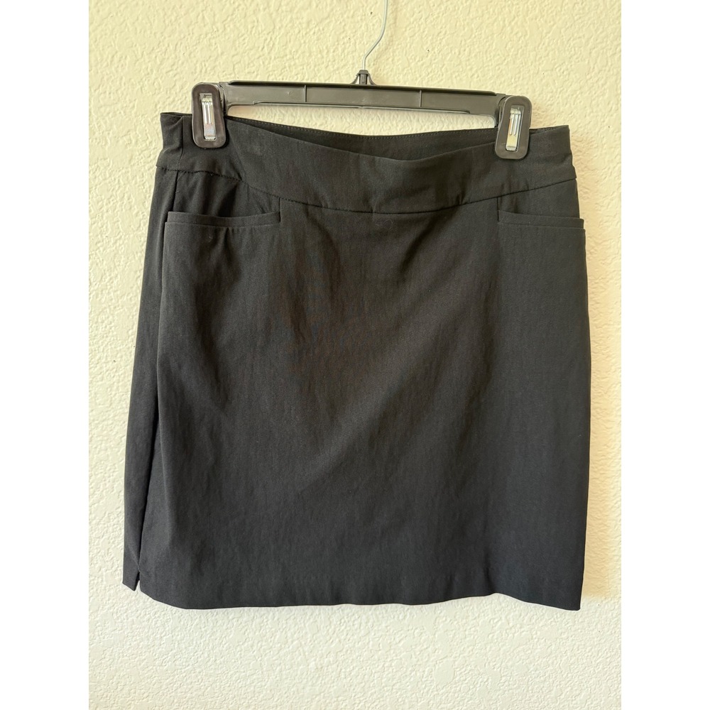 Chico's Black Pull On Skort with Pockets Size 00 US 2 Short Skirt Stretch